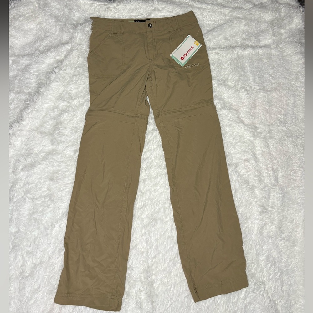 NWT Marmot Girls Lobo’s Convertible Pant in Desert Khaki